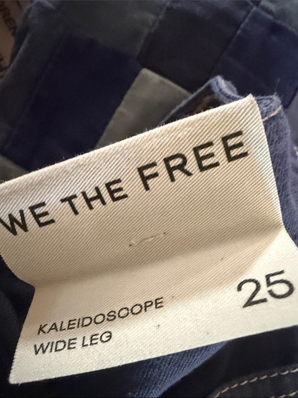Free people we the free kaleidoscope wide leg pants jeans - Picture 7 of 11